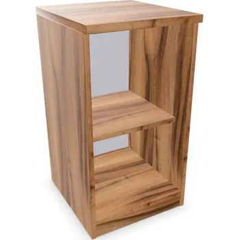 Policová skříň Kancelářská skříň - regál, v x š x h: 740 x 400 x 445 mm, barva ořech