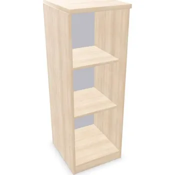 Policová skříň Kancelářská skříň - regál, v x š x h: 1155 x 400 x 445 mm, barva akácie