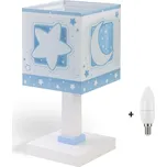 Dalber 63231T MOONLIGHT blue - Dětská stolní lampička v modré barvě + Dárek LED žárovka (Stolní lampička pro děti )