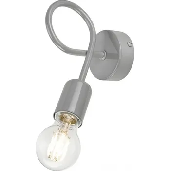 Lamkur KM 1.79 CAMILLA 36892 - Nástěnné svítidlo v šedé barvě 1 x E27 (Šedé nástěnné svítidlo, svítidlo bez vypínače)