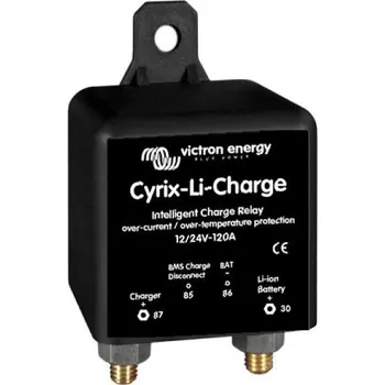 Stavebniny Victron Energy Cyrix-Li-Charge 24/48V 120A, Inteligentní odpojovací relé DC nabíjení a LiFePO4 baterie (Cyrix-Li-Charge je odpojovací relé DC nabíjení pro LiFePO4 baterie od Victron Energy)