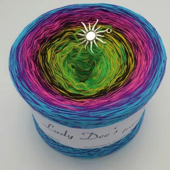 Příze Letní noc 4n-570m (Lady Dee's Sommerbunt mit Schwarz)