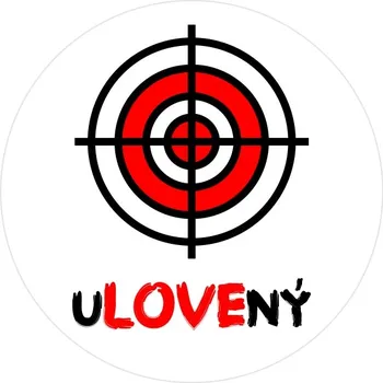 Party dekorace PLACKA Ulovený s terčem 5,5cm