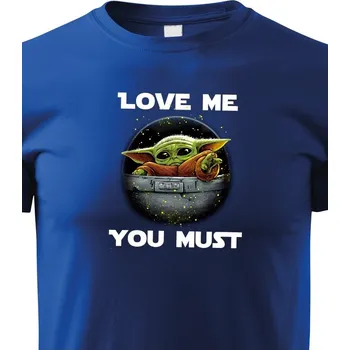 Chlapecké tričko Dětské tričko Baby Yoda, Barva Modrá, Velikost 158 cm/12 roků, Canvas Dětské tričko Bezvatriko.cz 1