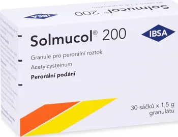 Lék na kašel, rýmu a nachlazení Solmucol 200 - 30 sáčků