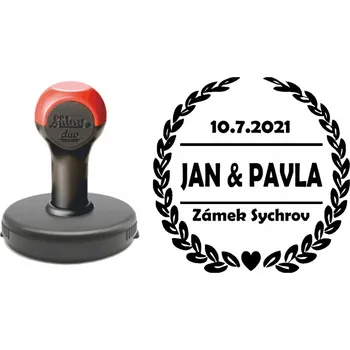 Svatební dekorace Svatební razítko věnec