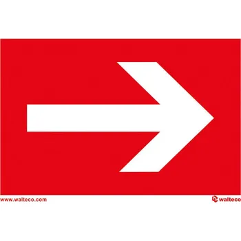 Značení Walteco Šipka k požárnímu zařízení FTL, 148x105mm, formát A6, plastová tabulka