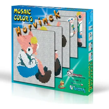Seva Mosaic Color 3 Hurvínek 1890 dílů Mozaiková sada Seva Mosaic Color 3 Hurvínek 1890 dílů
