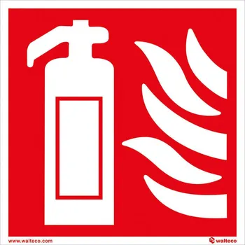 Walteco Hasicí přístroj FTL, 150x150mm, plastová tabulka