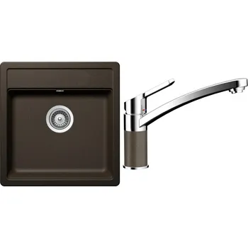 Granitový dřez Set Schock S11-3 (dřez Mono N-100S Bronze + baterie SC-90 Bronze)