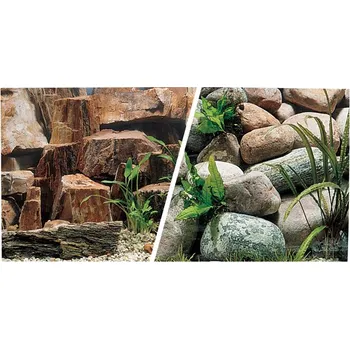 Dekorace do akvária Marina tapeta Pozadí oboustranné kameny 760 x 45 cm