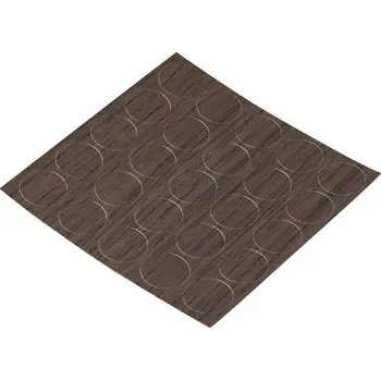 Stolová podnož Walteco Samolepicí krytky, průměr 14mm, wenge, 25 ks