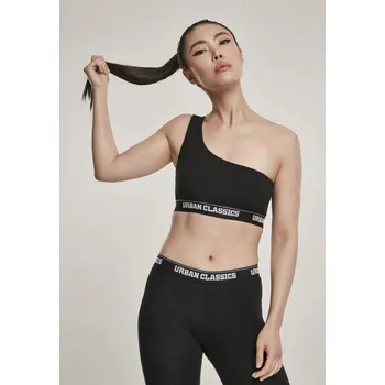 Podprsenka Podprsenka Urban Classics Ladies Asymmetric Logo Bra XL