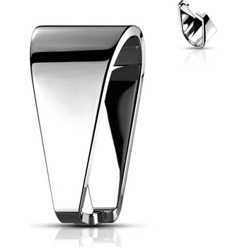 Materiál na výrobu šperku Šperky4U Ocelový závěs - šlupna 8 x 16 mm - OK1179