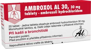 Lék na kašel, rýmu a nachlazení Ambroxol AL 30 mg 20 tbl.