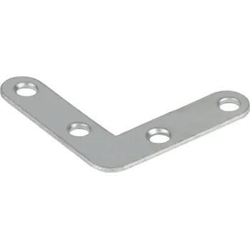 Nábytkové kování Walteco Spojovací plochý úhelník 40x40x10mm, pozinkovaný Množství: 1 ks