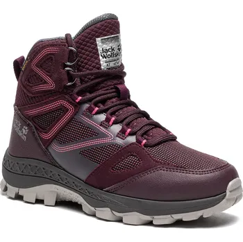 Dámská treková obuv Jack Wolfskin Downhill Texapore Mid W Burgundy/Pink 37