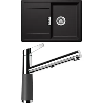 Granitový dřez Set Schock S6-5 (dřez Mono D-100S Stone + baterie SC-510.120 Stone)