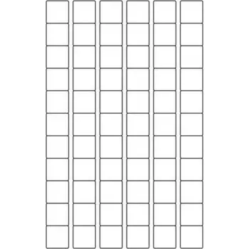 Samolepící etiketa Etikety PRINT 25,4x25,4 mm bílé (100xA4)