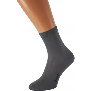 Dámské ponožky Bambusové ponožky se stříbrem BAMBOO KUKS Tmavě šedé, EUR 43-46 (UK 9-11)