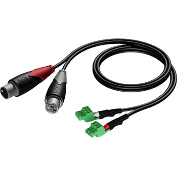 Audio kabel Procab CLA835/5 - 2 XLR Female x 2x Terminal block - 5m