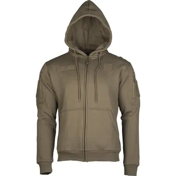 Pánská mikina MIL-TEC mikina TACTICAL se zipem RANGER GREEN
