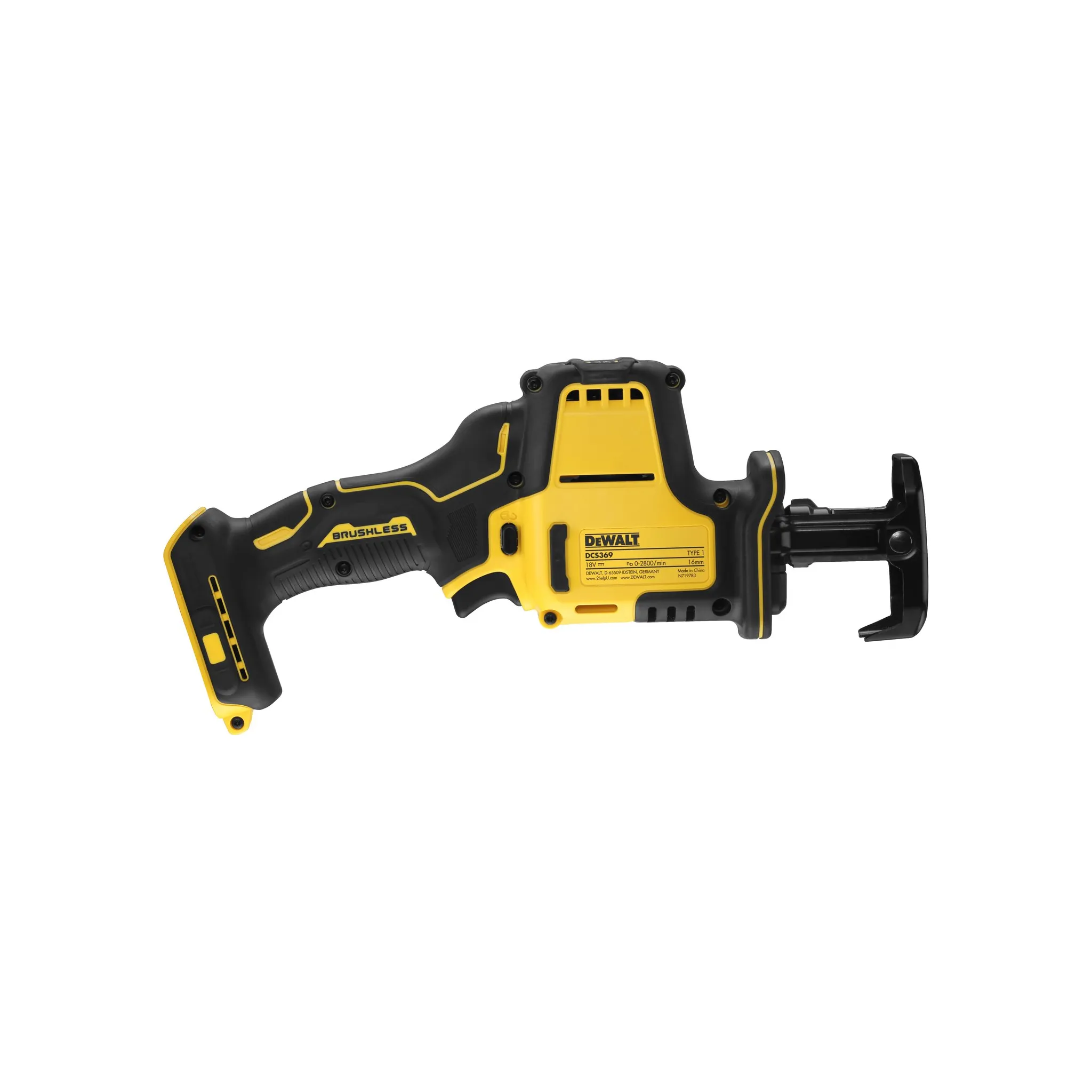 Fotografie 2 - Pila ocaska DeWALT DCS369 2x 4,0 Ah + nabíječka + Tstak