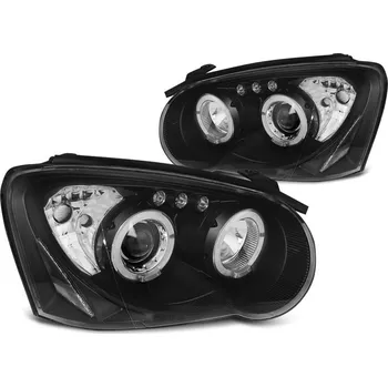 Přední světlomet TUNING-TEC Přední světla Subaru Impreza II GD 03-05 Angel Eyes černé