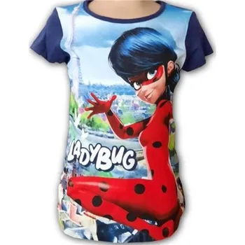 Chlapecké tričko Sun City Tričko s krátkým rukávem Miraculous Ladybug modré bavlna 104 cm
