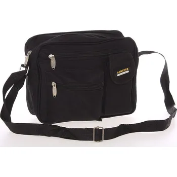 Pánská látková taška přes rameno černá - Sanchez Santa černá