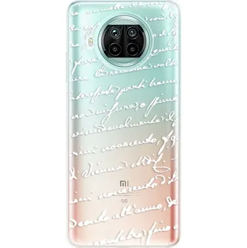 Pouzdro na mobilní telefon Odolné silikonové pouzdro iSaprio - Handwriting 01 - white - Xiaomi Mi 10T Lite