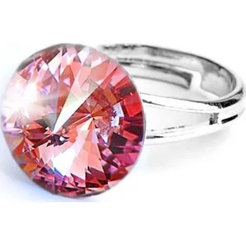 Prsten Prsten růžový Rivoli se Swarovski Elements Rose 12 mm