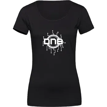 Dámské tričko Dámské tričko DNB SYSTEM černé / bílé Velikost: 3XL, Barva: Černá - Design 2