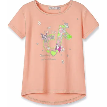 Dívčí tričko lososové Kugo WK0808 Velikost: 140