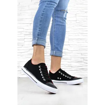 Dámské tenisky Gomer Černé plátěnky AB-521B Velikost: 36