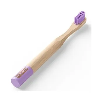 Zubní kartáček KUMPAN AS05 - fialový dětský bambusový zubní kartáček