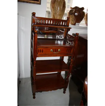 Konferenční stolek Stolek odkládací se zrcadlem - vyřezávaný