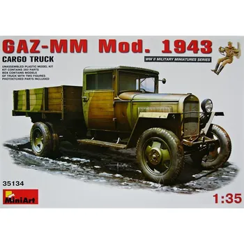 Plastikový model 1:35 GAZ-MM Mod. 1943 Cargo Truck w/ 5 Figures