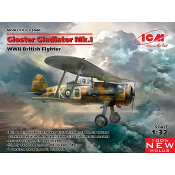 Plastikový model 1:32 Gloster Gladiator Mk.I British