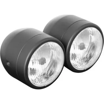 Osvětlení pro motocykl Highway Hawk Highway Hawk H223-337 Hlavní světlo dvojité D=90 černá Černá