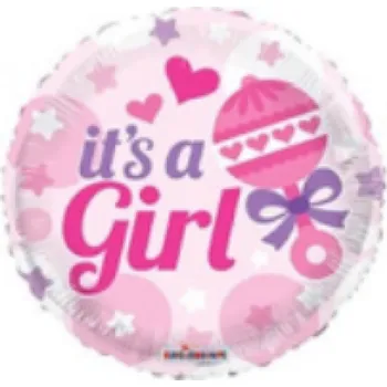 Balónek Fóliový balónek It´s a girl, 45 cm