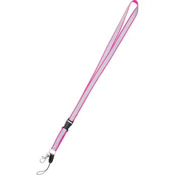 Reflexní klíčenka - růžová