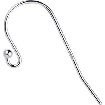 Materiál na výrobu šperku Šperky4U Stříbrné náušnicové zapínání otevřené - dámský patent Ag 925/1000 - 1 kus - KST1009