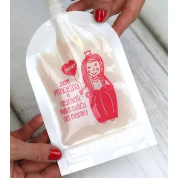 dětská jídelní sada Domky Klasická plnitelná kapsička 140 ml Princezna