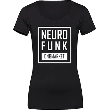 Dámské tričko Dámské tričko NEUROFUNK Oblong Velikost: 3XL, Barva: Černá - Design 1