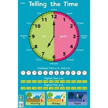 Cizojazyčná kniha Telling the Time - Collins Kids