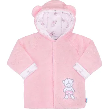 Kojenecká bunda Zimní kabátek New Baby Nice Bear růžový, vel. 86 (12-18m)