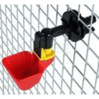 Automatická napaječka s větší miskou - komplet s úchytem na pletivo (vel. matice)