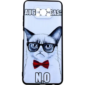 Pouzdro na mobilní telefon Kryt Xiaomi Poco X3 3D silikon Grumpy Cat (obal neboli pouzdro na Xiaomi Poco X3)
