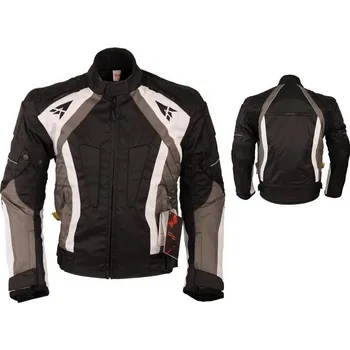 Moto bunda L&J Textilní bunda na motocykl STREET černo/šedá M
